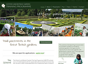 Historic and Botanic Gardens Training Programme Screenshot